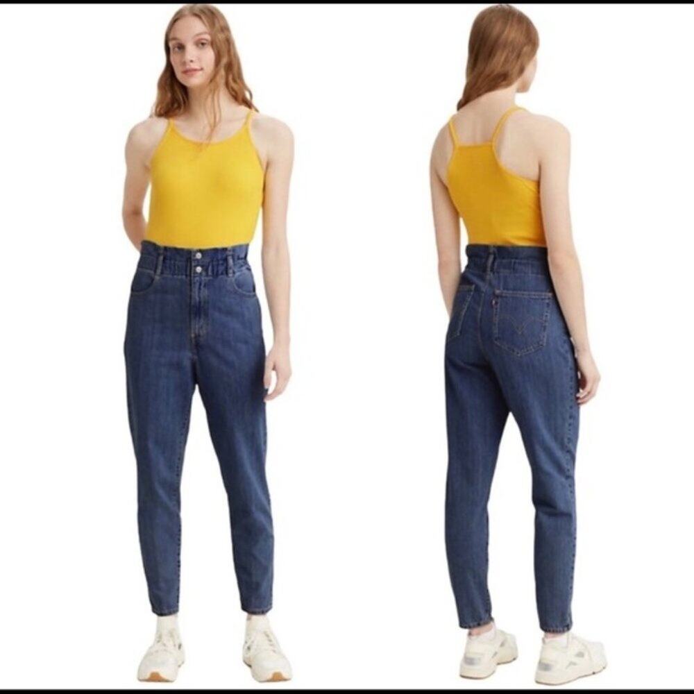 LEVI’S Jeans 80’s High Rise Paperbag Taper Pants Size 28